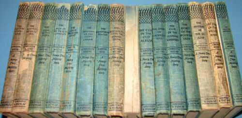 16 Vintage Tweed Nancy Drew Books Most Original Text Reading Copies Only - Foto 1 di 6