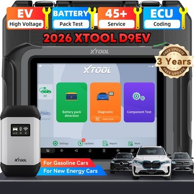 XTOOL D9EV Electric Car Diagnostic Scanner Key Programming Battery Pack Test