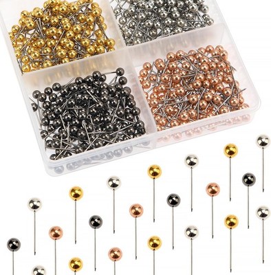 Map Push Pins 500 Stück bunt, dekorative Pinnadeln für Karten, Kork-Pinnwand,