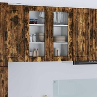 Wandglas-Schrank Lucca GeräUcherte Eiche 80 X 31 X 80 Cm