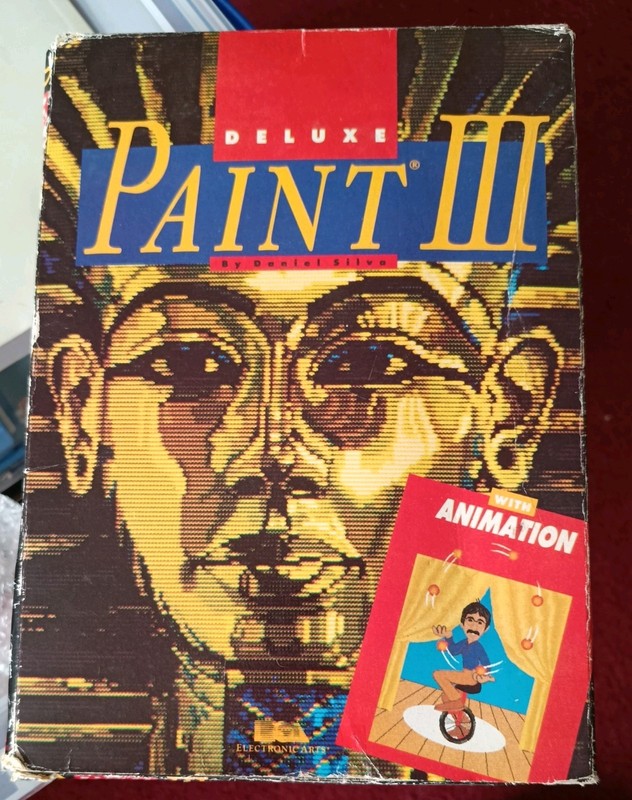 Deluxe Paint 3 Amiga Software boxed with manual - tested and working