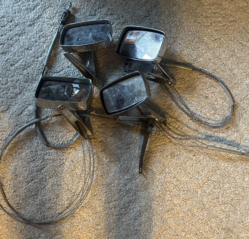 1969 Ford Remote Control Mirror OEM C9AB-17743A (Lot Of 3, & 1 Damaged)