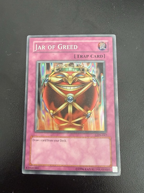 Yu-Gi-Oh! Jar of Greed LON-047 Labyrinth of Nightmare Unlimited Edition VLP