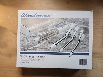 Windmere Curling Iron 4 Way Curls 4 In 1 Attachments Vintage