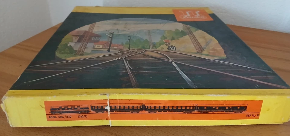 DDR Eisenbahn TT Zeuke Diesellok V 180 mit Wagenset, 1970  Falt- Firmenprospekt  - Bild 2 von 4