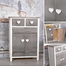 Kommode Shabby Grau Sideboard Schrank Schbladenschrank Highboard Anrichte 💜