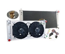 CU2257 4 Row Radiator Shroud Fan Fit 99-2004 Ford F150, F250 Super Duty,F350 ...