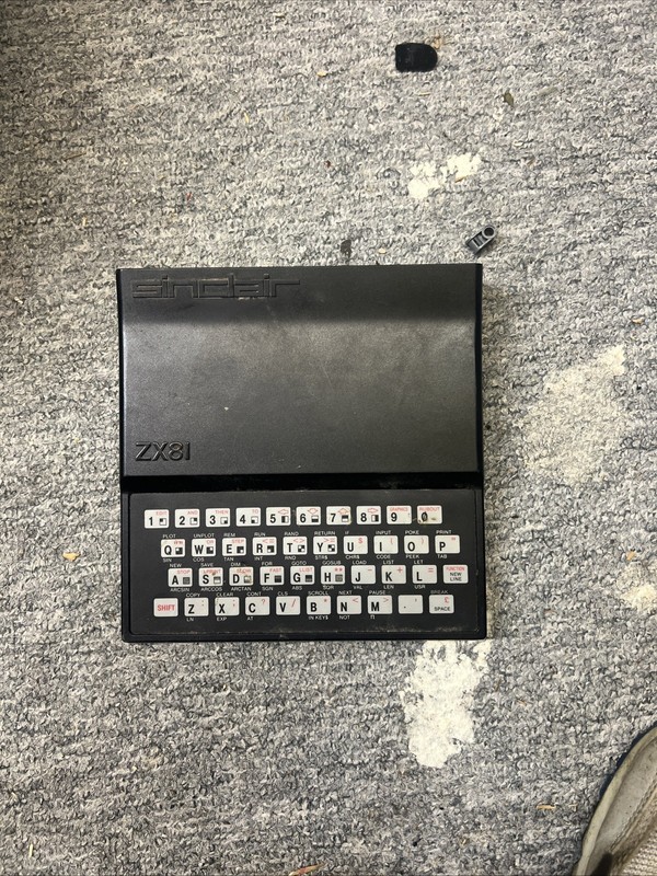 Sinclair ZX81 Home Computer – Untested – Unit Only – Retro 1980s Classic