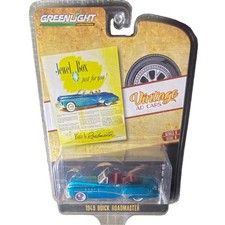 Greenlight Vintage Ad Cars 1949 Buick Roadmaster Diecast 1:64 Blue Limited Ed