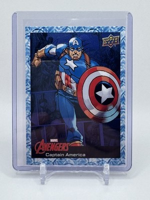 2024 Upper Deck Marvel Avengers BLUE #6 Captain America