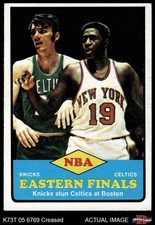 1973 Topps #66 NBA Eastern Finals Knicks / Lakers 3 - VG