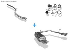  Duplex Racinganlage (mit Soundrohr) Peugeot 206 S16 FLH Cabrio 100kW 135x80