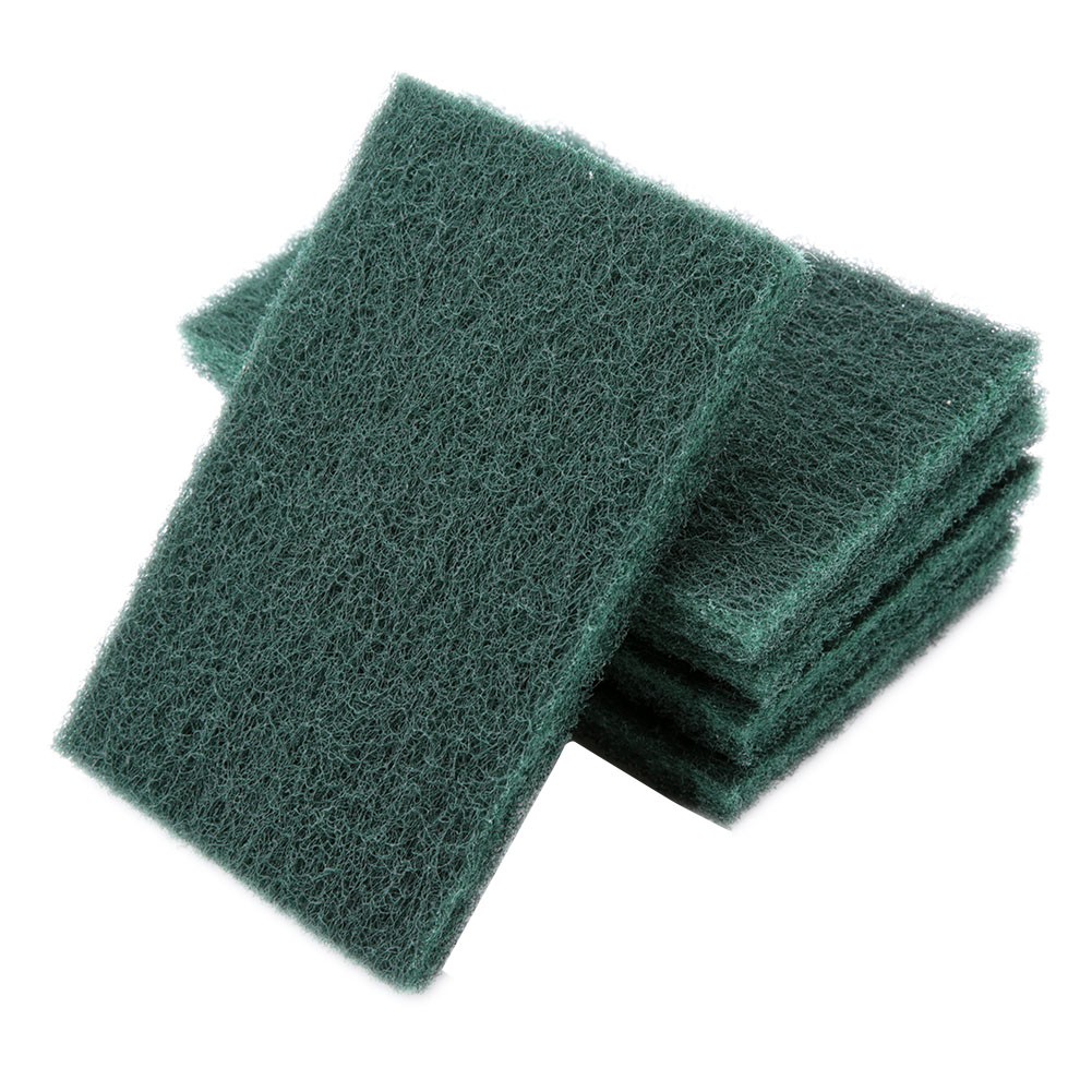 5pcs/set Scourer Scouring Pad Scourer Abrasive Finishing Pads Green Coarse↑