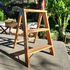 2 Step Werner Wood Folding Ladder W130-4   2 ...