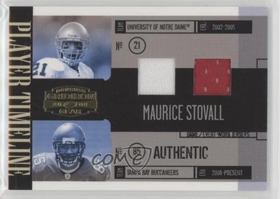 2006 Donruss Gridiron Gear Combos Jerseys 89/100 Maurice Stovall Rookie RC 05ti