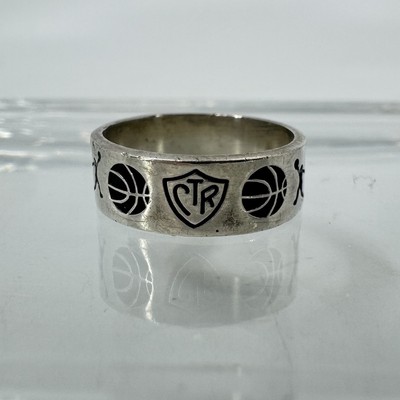 Ring Masters CTR LDS Basketball Design Ring Sterlingsilber 0,925 Größe 7