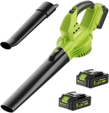 Leaf Blower Cordless with 2 Battery and Charger, 130MPH 180CFM High Speed Leaf B