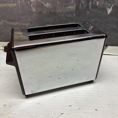 Vintage Toastmaster Pop-up Chrome Toaster 2 Slice Lightweight Compact B705A