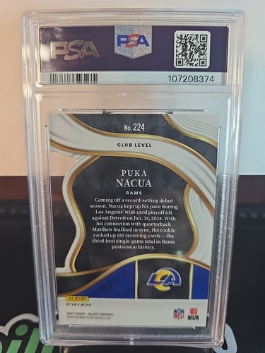 Select Puka Nacua # 224 Courtside Prizm Rams 2023 verde (troquelado pop 1) 1/5 - Imagen 3 de 4