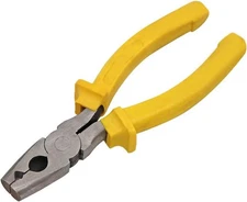 Wire Cage Buckle Clips Pliers Poultry Chicken Quail Pigeon Rabbit Pet Yellow 