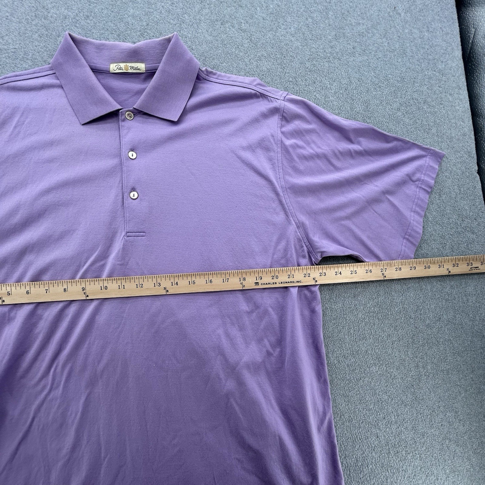 Peter Millar Crown Performance Cotton Violet Polo… - image 5