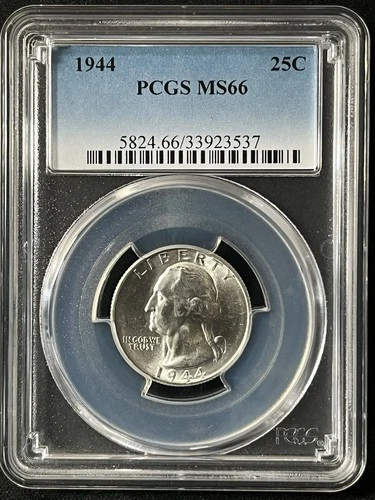1944  25C Washington Quarter Dollar PCGS MS66  33923537