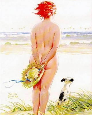 Duane Bryers' Hilda - Beach 16''X20'' GLOSSY POSTER PRINT