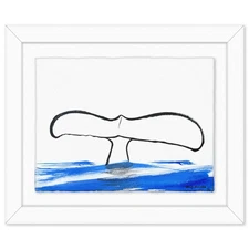 Wyland- Original Sumi Ink Painting "Whale Tail"