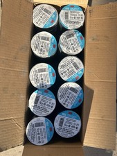 3M Temflex 165 Electrical Tape 10 Pack Black Vinyl 3/4 in x 60 ft Flame Retarda