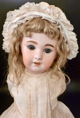 JUMEAU SFBJ 230 ANTIKE PUPPE, 20'' / 50cm um 1910, FRANZÖSISCHE BISKUITPUPPE