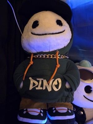 Купить bigo live plush bi go official dinosaur blue boy pink girl