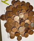 1 pound bag of Lincoln wheat pennies, 1909 through 1958. ￼ low dates,good coins
