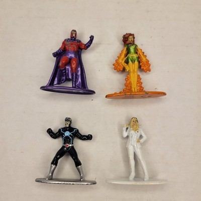 Jada Marvel X-Men Metalfigs Mini Figurines Die Cast Metal Lot Of 4 Comic Toys