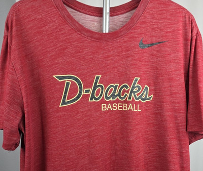Arizona Diamondbacks D-backs Red S/S DriFit Performance T-Shirt Sz XL Nike MLB