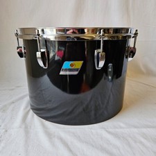 Ludwig 14x10" Concert Tom - Black Cortex 6-ply Blue/Olive Badge