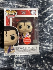 Funko Pop! Figura Vinilo Púrpura Exclusiva WWE RAZOR RAMON 47 Gamestop NUEVA