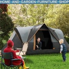 5–6 Man Dome Camping Tent Tunnel Shelter UV Protection 3000mm Waterproof Rating