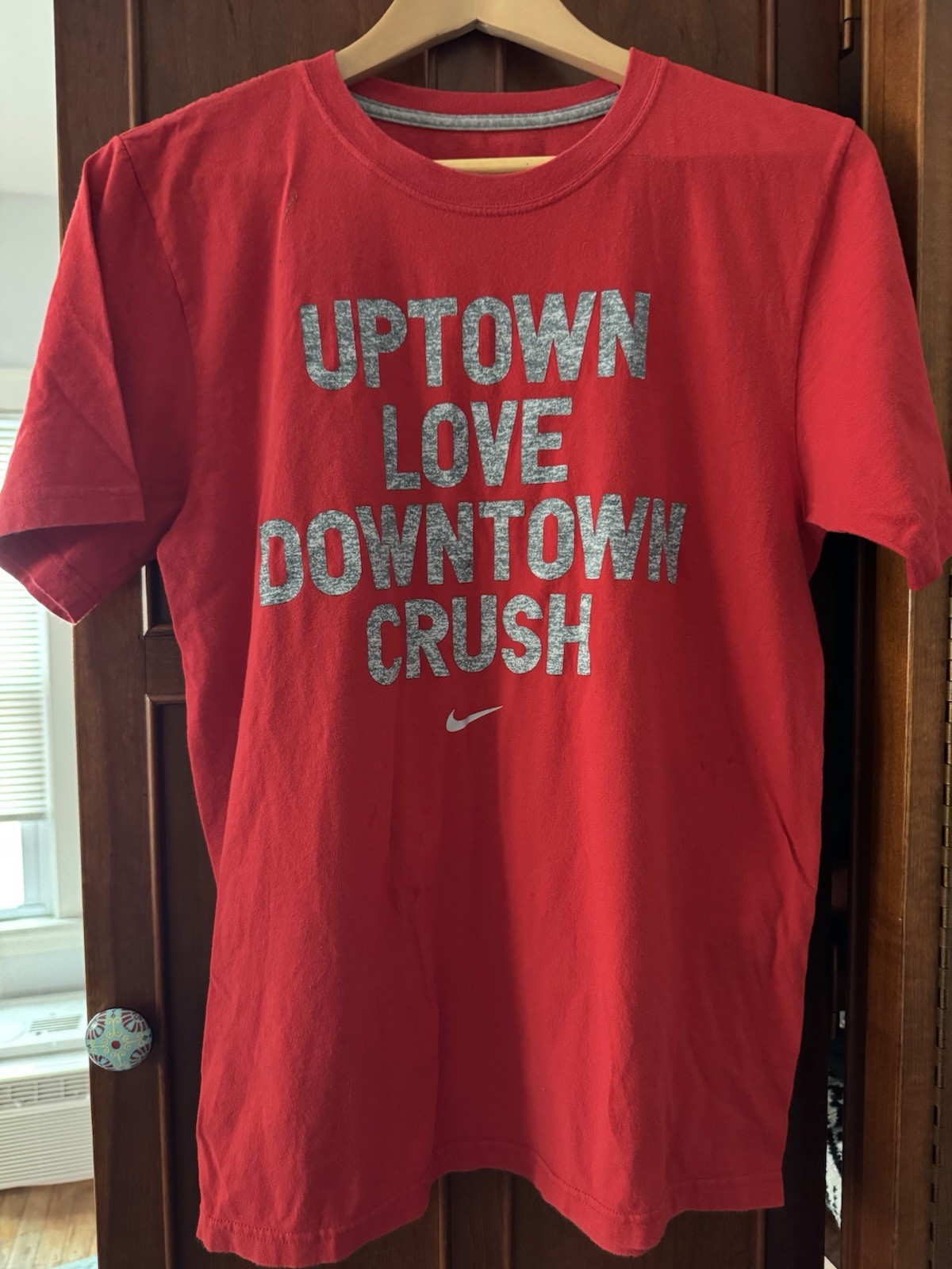 Nike “Uptown Love Downtown Crush” Red T-Shirt Size S