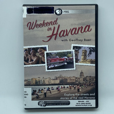 Weekend in Havana DVD 2017 PBS WTTS Cuba Travel History Geoffrey Baer EX-LIBRARY