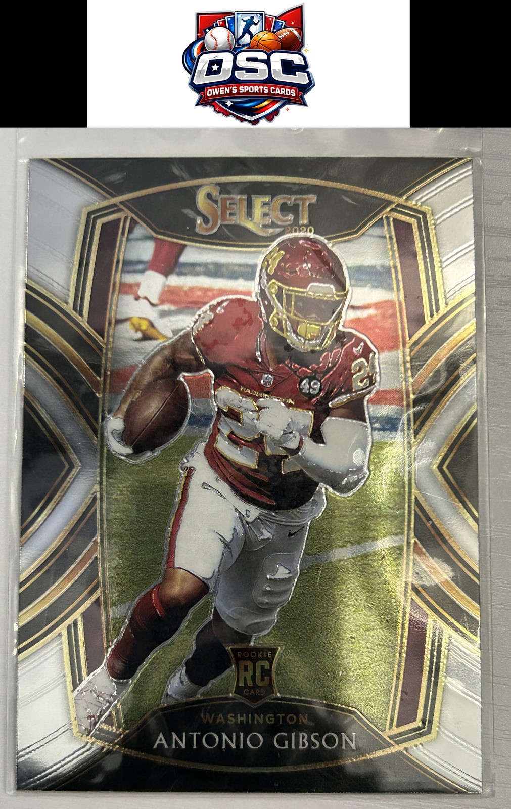 2020 Panini Select #272 Antonio Gibson Rookie