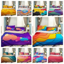 3D Abstract Line Shape Colorful Quilt Cover Duvet Cover Comforter set