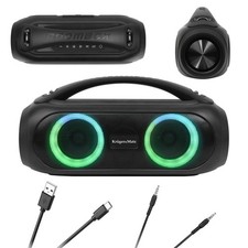 Bluetooth-Lautsprecher USB AUX FM TWS Kruger&Matz IPX5 mit Beleuchtung JOY 2