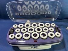 Conair Instant Heat Hair Setter 20 Hot Rollers Curlers w/18 Clips CHV21N TESTED