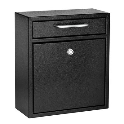 Adiroffice Steel Drop Box Wall-Mounted Mailbox - Hanging Secured Postbox - Durab