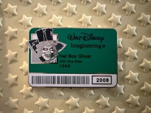Walt Disney Imagineering Hat Box Ghost Haunted Mansion Pin 2008 Limited LE 300