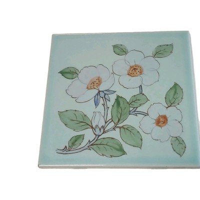 Tile, Hot Plate Franciscan Twilight Rose Art Pottery
