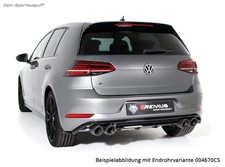Remus Sportauspuff-Anlage ab Kat VW Golf 7 R FL 310PS je 2x102mm Black gerollt