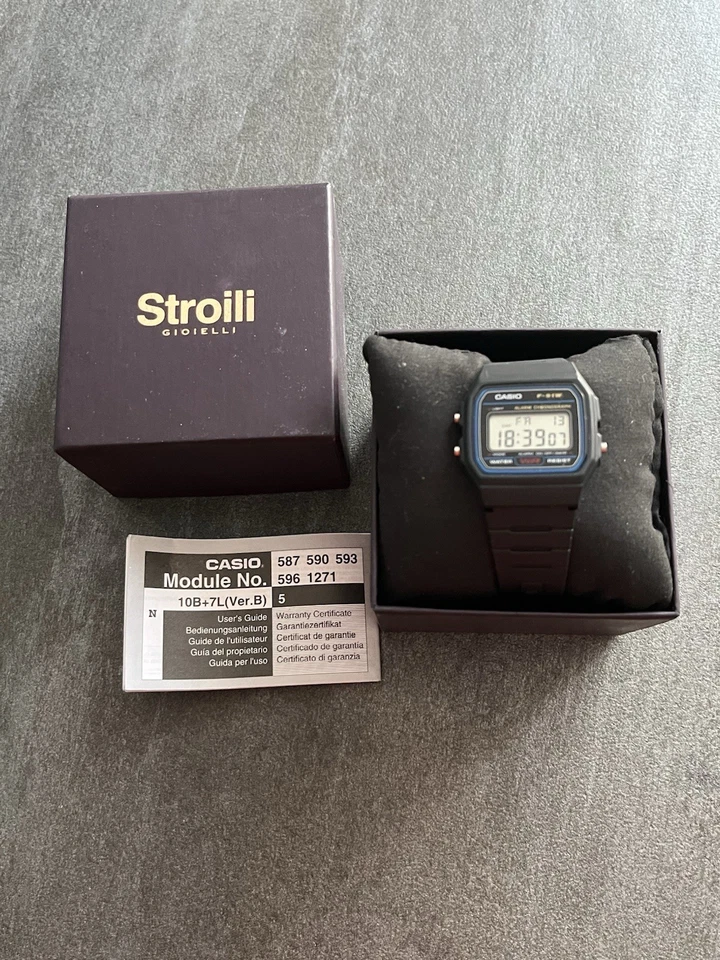 orologio Da Polso uomo Casio F-91W Nuovo Con Scatola. - Immagine 4 di 4