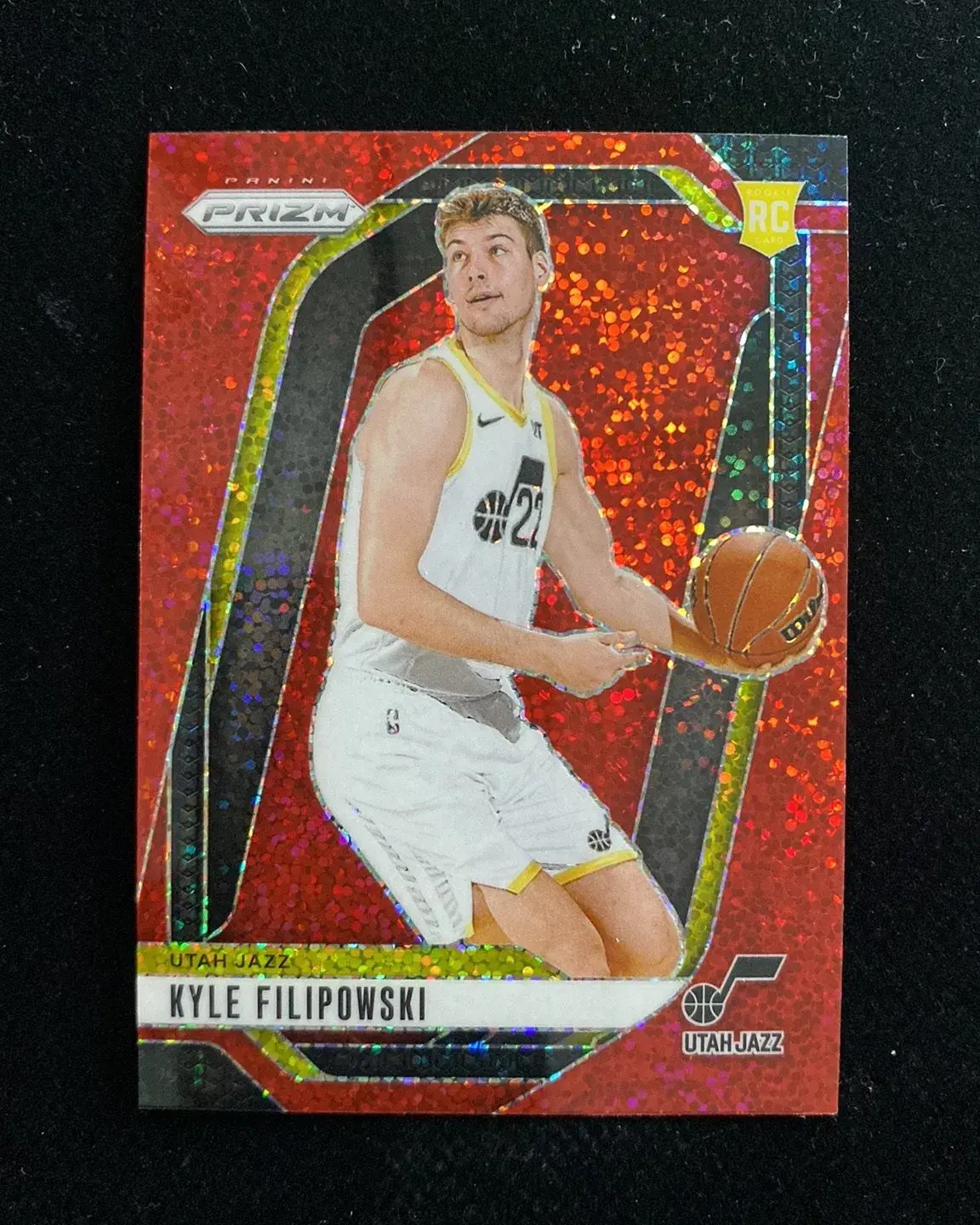 2024-25 Panini Prizm Kyle Filipowski #263 Red Sparkle RC Rookie Utah Jazz SP J94