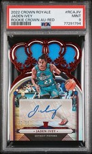 2022 Crown Royale Jaden Ivey Rookie Auto /35 Red PSA 9 Mint